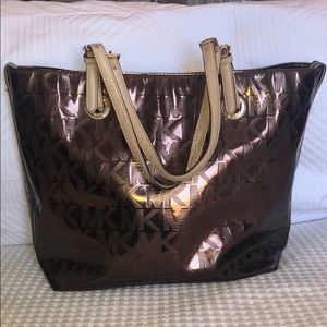 GUC Michael Kors Patent Leather Tote